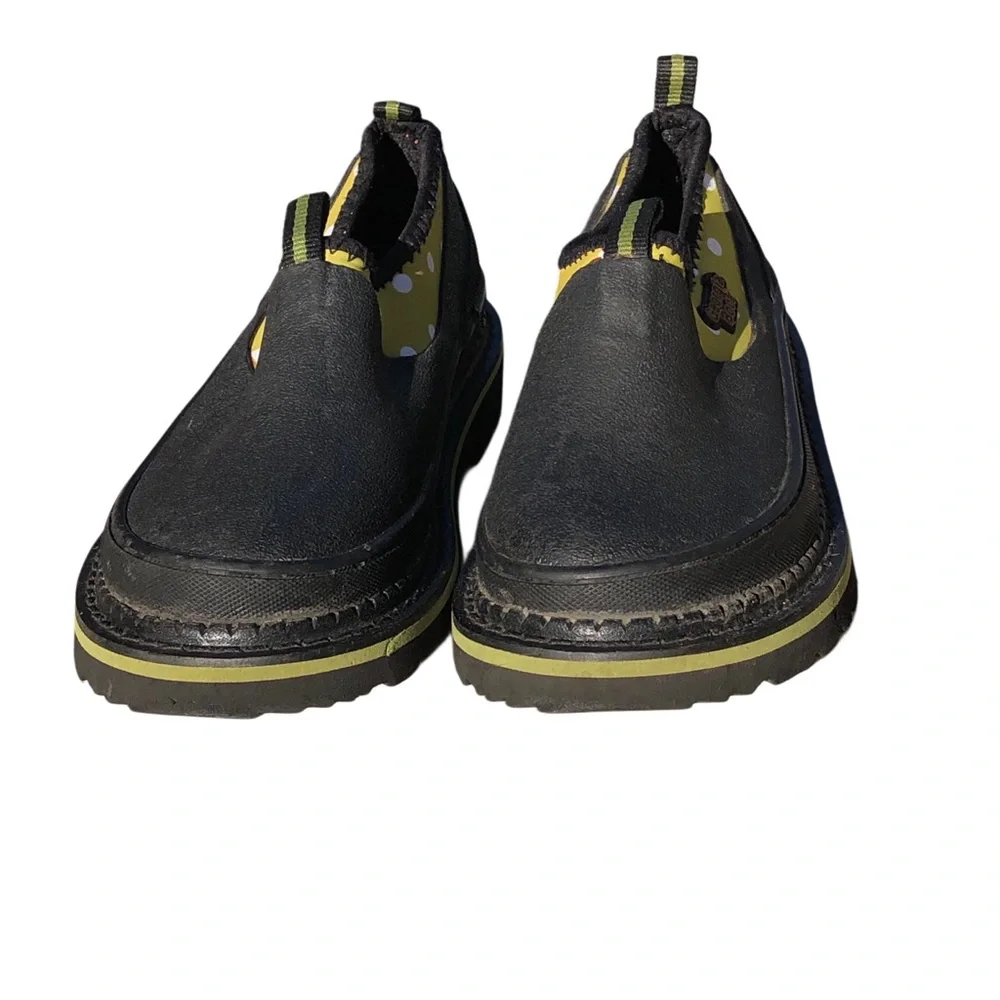 Georgia Boot Kids Black Leather Oxford Slip On Boots Shoes Size 3
